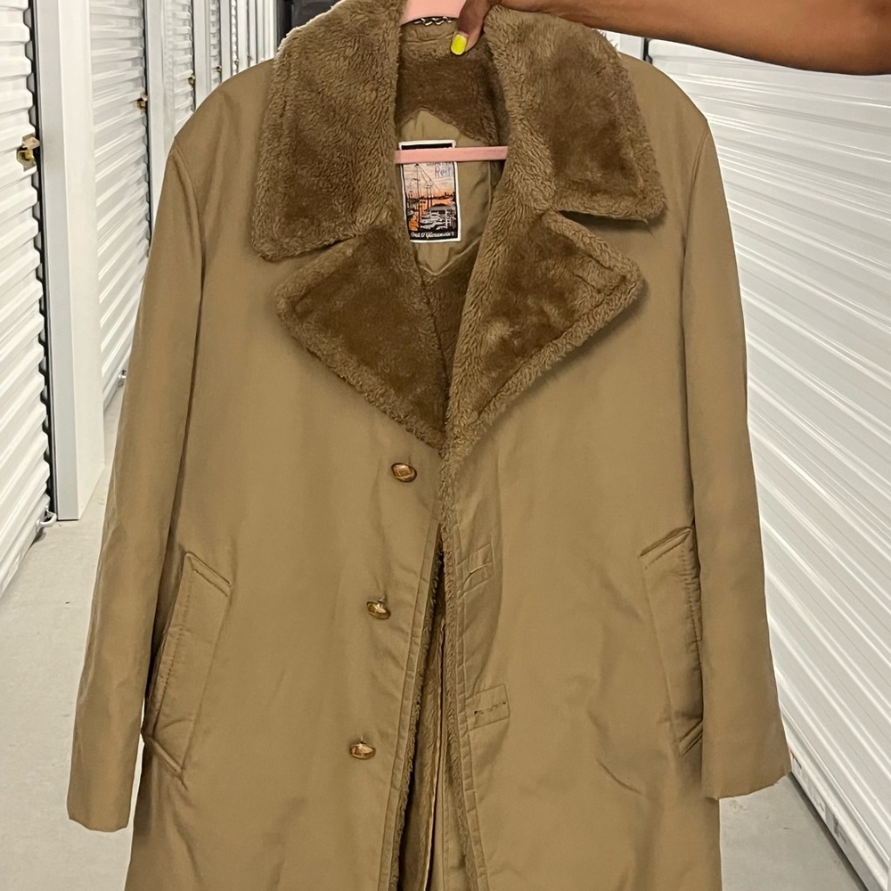 Vintage fur lined coat